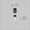 Встраиваемый светильник Technical DL123-10W-2.7K-W