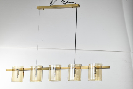 Люстра потолочная латунь 120см