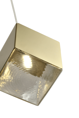 Люстра в скандинавском стиле золото 35см