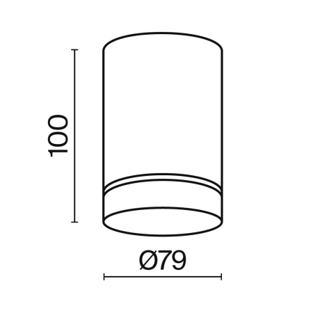 Потолочный светильник Technical C085CL-9W3K-W