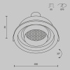 Встраиваемый светильник Technical DL113-GU10-01-RD-W
