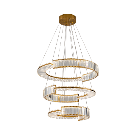 Люстра латунь LED 100Вт D60см