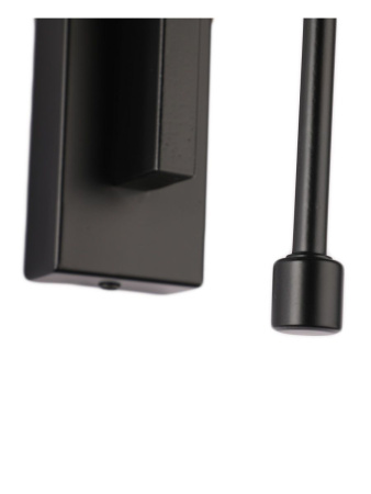 Бра с тканевым абажуром черное 47см