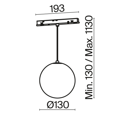 Трековый светильник Technical TR039-4-5WTW-DD-B