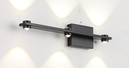 Бра черное LED 18Вт 44см