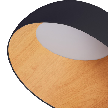 Потолочный светильник черный LED 40Вт D50см