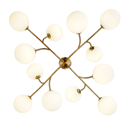 Люстра потолочная на штанге латунь D85см