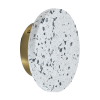 Светильник настенный из камня белый LED 3Вт D15см Zortes Terrazzo ZRS.1878.08