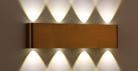 Светильник настенный латунь LED 8Вт 46см