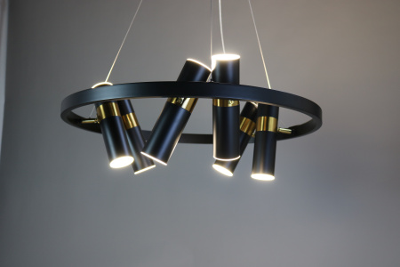 Люстра потолочная черня D65см