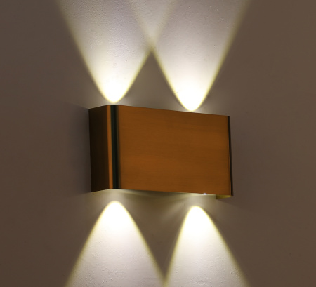 Светильник настенный латунь LED 4Вт 22см